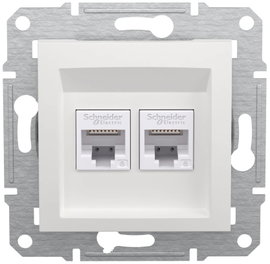 Schneider Electric RJ45 adatcsatlakozó Asfora Fehér (RAL 9003) EPH4870121D