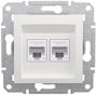 Schneider Electric RJ45 adatcsatlakozó Asfora Fehér (RAL 9003) EPH4870121D bélyegkép