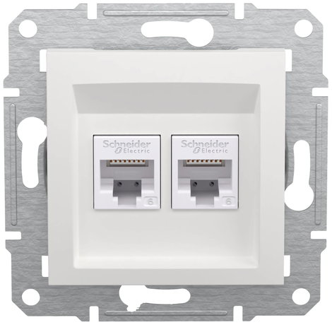 Schneider Electric RJ45 adatcsatlakozó Asfora Fehér (RAL 9003) EPH4870121D