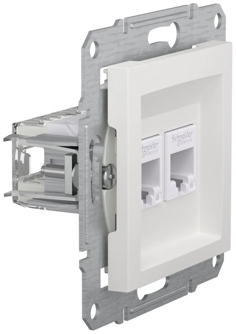Schneider Electric RJ45 adatcsatlakozó Asfora Fehér (RAL 9003) EPH4870121D 21. kép