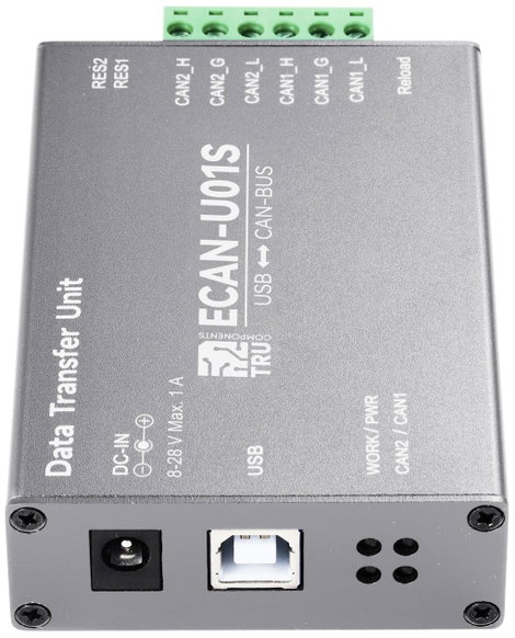 TRU COMPONENTS TC-11224920 TC-ECAN-U01S Can átalakító USB, CAN-Bus 8 V/DC, 28 V/DC 1 db 4. kép