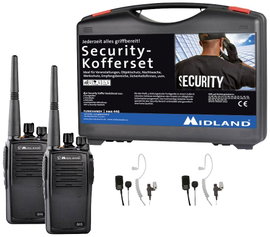 Midland G15 Pro PMR 2er Security-Koffer inkl. MA 31-M C1127.S2 PMR készülék 2 részes készlet