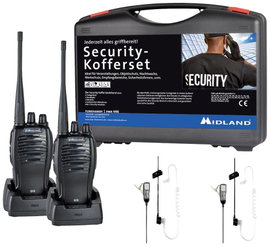 Midland G10 Pro PMR 2er Security-Koffer MA31 LK Pro C1107.S4 PMR készülék 2 részes készlet