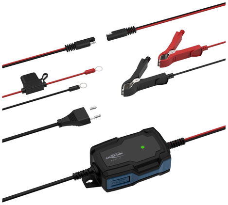 Ansmann BC 6-12V / 1 A 1001-0142 Autós töltőkészülék, Műhely töltőkészülék, Automatikus töltő, Akkuf