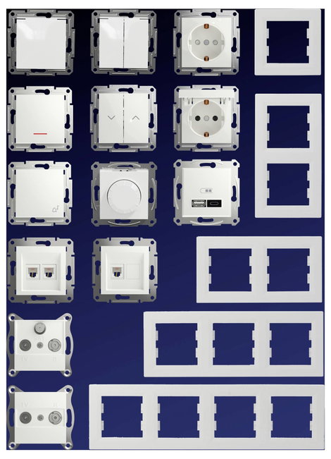 Schneider Electric Vakfedél Asfora Fehér (RAL 9003) EPH5670121D 9. kép
