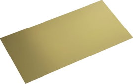 Modelcraft sárgaréz lemez 400 x 200 x 1,2 mm
