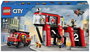 LEGO® CITY 60414 Tűzoltószertár forgótányéros létrás járművel bélyegkép