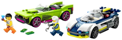LEGO® CITY 60415 Üldözés rendőrautóval és izomautóval 2. kép