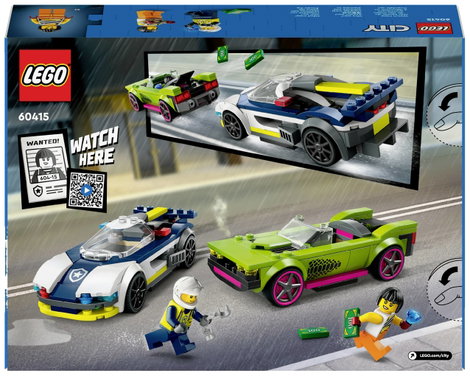 LEGO® CITY 60415 Üldözés rendőrautóval és izomautóval 3. kép