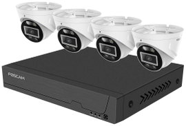 Foscam FNA108E-T4-2T FNA108E-T4-2T LAN IP-Megfigyelő kamera készlet8 csatornás4 db kamerával3840 x 2