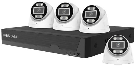 Foscam FNA108E-T4-2T FNA108E-T4-2T LAN IP-Megfigyelő kamera készlet8 csatornás4 db kamerával3840 x 2 2. kép