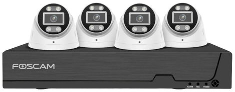 Foscam FNA108E-T4-2T FNA108E-T4-2T LAN IP-Megfigyelő kamera készlet8 csatornás4 db kamerával3840 x 2 3. kép