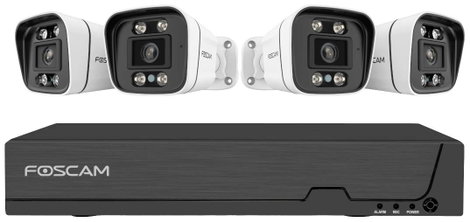 Foscam FN9108E-B4-2T LAN IP-Megfigyelő kamera készlet8 csatornás4 db kamerával3072 x 1728 pixel 2. kép