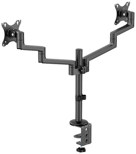 Neomounts DS60-425BL2 2 részes Monitor asztali tartó 43,2 cm (17) - 68,6 cm (27) Fekete Dönthető, Fo 16. kép
