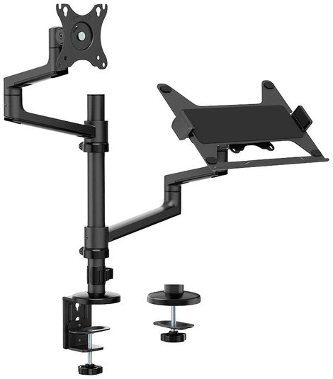 Neomounts DS20-425BL2 1 részes Monitor asztali tartó 43,2 cm (17) - 68,6 cm (27) Fekete Dönthető, Fo 13. kép