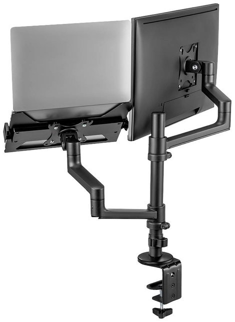 Neomounts DS20-425BL2 1 részes Monitor asztali tartó 43,2 cm (17) - 68,6 cm (27) Fekete Dönthető, Fo 16. kép