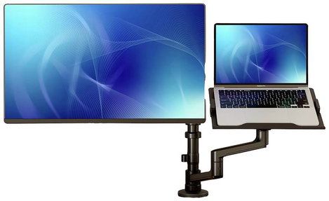 Neomounts DS20-425BL2 1 részes Monitor asztali tartó 43,2 cm (17) - 68,6 cm (27) Fekete Dönthető, Fo 17. kép