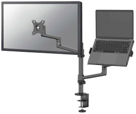 Neomounts DS20-425BL2 1 részes Monitor asztali tartó 43,2 cm (17) - 68,6 cm (27) Fekete Dönthető, Fo