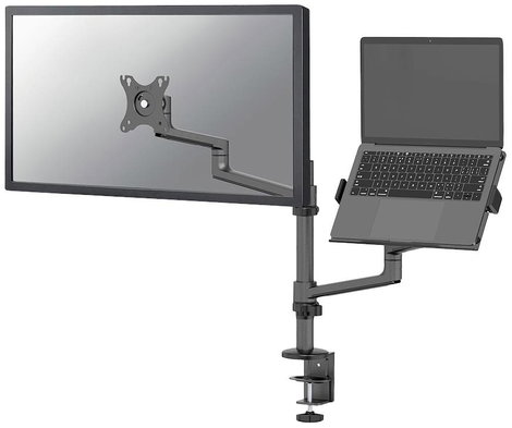 Neomounts DS20-425BL2 1 részes Monitor asztali tartó 43,2 cm (17) - 68,6 cm (27) Fekete Dönthető, Fo