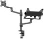 Neomounts DS20-425BL2 1 részes Monitor asztali tartó 43,2 cm (17) - 68,6 cm (27) Fekete Dönthető, Fo 2. bélyegkép