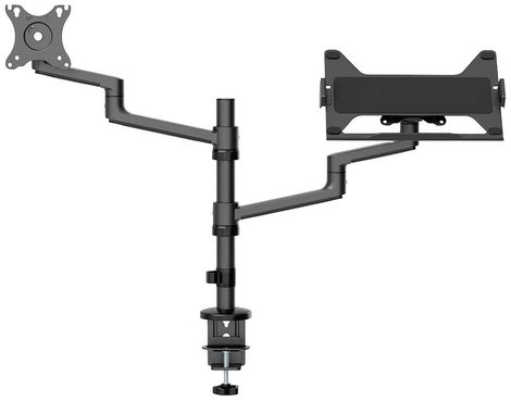 Neomounts DS20-425BL2 1 részes Monitor asztali tartó 43,2 cm (17) - 68,6 cm (27) Fekete Dönthető, Fo 3. kép