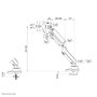 Neomounts DS70PLUS-450WH1 1 részes Monitor asztali tartó 43,2 cm (17) - 124,5 cm (49) Fehér Dönthető 15. bélyegkép
