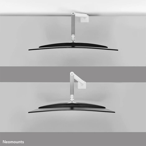 Neomounts DS70PLUS-450WH1 1 részes Monitor asztali tartó 43,2 cm (17) - 124,5 cm (49) Fehér Dönthető 5. kép