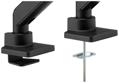 Neomounts DS70PLUS-450BL1 1 részes Monitor asztali tartó 43,2 cm (17) - 124,5 cm (49) Fekete Dönthet 10. kép