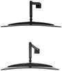 Neomounts DS70PLUS-450BL1 1 részes Monitor asztali tartó 43,2 cm (17) - 124,5 cm (49) Fekete Dönthet 6. bélyegkép
