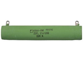 KRAH ZDFL 21X120B 10% 1K0 Nagy terhelhetőségű ellenállás 1 kΩ Forrfül 65 W 10 % 1 db