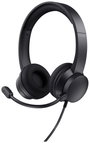 Trust Ayda Számítógép On Ear headset Vezetékes Stereo Fekete Noise Cancelling Headset, Hangerő szabá bélyegkép