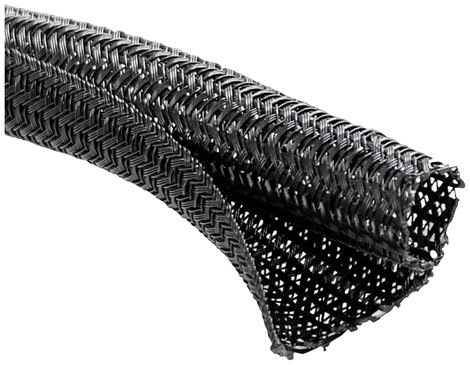 Quadrios 23CA228 23CA228 Fonat védőtömlő Fekete Poliészter 3 - 4 mm 3 m 2. kép