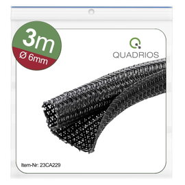 Quadrios 23CA229 23CA229 Fonat védőtömlő Fekete Poliészter 6 - 7 mm 3 m