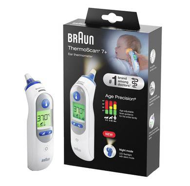 Braun ThermoScan 7+, IRT6525WE Infra lázmérő Előmelegített mérőhegy