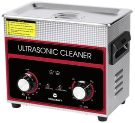 Ultrahangos tisztító fűtéssel és tisztítókosárral 280 W 3,2 l, TOOLCRAFT USC-320