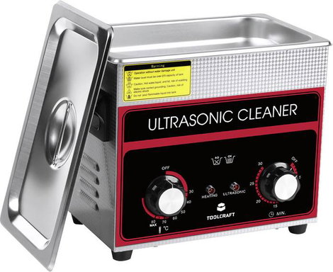 Ultrahangos tisztító fűtéssel és tisztítókosárral 280 W 3,2 l, TOOLCRAFT USC-320 3. kép