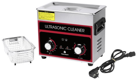 Ultrahangos tisztító fűtéssel és tisztítókosárral 280 W 3,2 l, TOOLCRAFT USC-320 6. kép