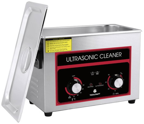Ultrahangos tisztító fűtéssel és tisztítókosárral 380 W 4.5 l, TOOLCRAFT USC-450 3. kép