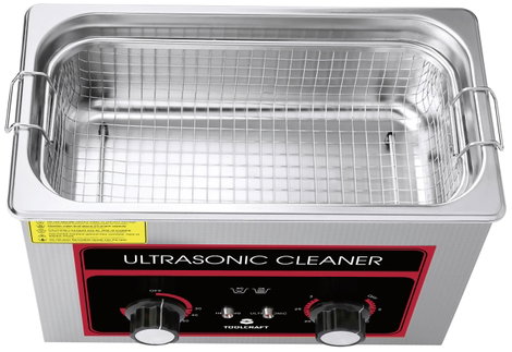 Ultrahangos tisztító fűtéssel és tisztítókosárral 380 W 4.5 l, TOOLCRAFT USC-450 4. kép