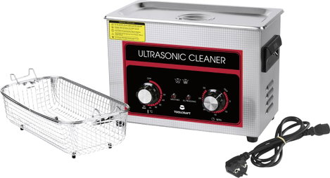 Ultrahangos tisztító fűtéssel és tisztítókosárral 380 W 4.5 l, TOOLCRAFT USC-450 6. kép