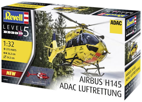 Revell 04969 Airbus H145 ADAC/REGA Luftrettung Helikopter építőkészlet 1:32 5. kép