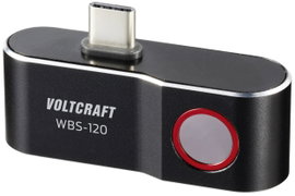 VOLTCRAFT WBS-120 Hőkamera -20 - 400 °C 120 x 90 Pixel 25 Hz USB-C® csatlakozó Android készülékekhez