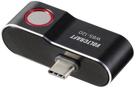 VOLTCRAFT WBS-120 Hőkamera -20 - 400 °C 120 x 90 Pixel 25 Hz USB-C® csatlakozó Android készülékekhez 2. kép