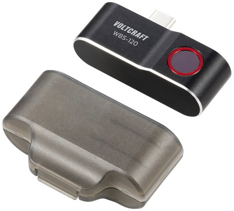 VOLTCRAFT WBS-120 Hőkamera -20 - 400 °C 120 x 90 Pixel 25 Hz USB-C® csatlakozó Android készülékekhez 4. kép