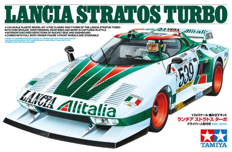 Tamiya 300025210 Lancia Stratos Turbo Autómodell építőkészlet 1:24 2. kép