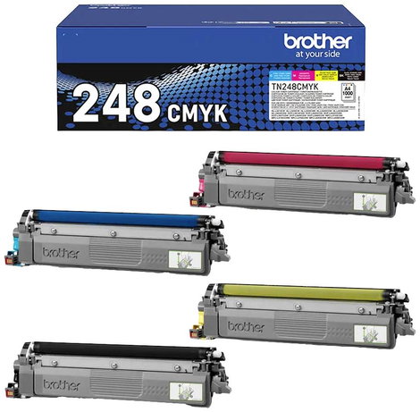 Brother Toner TN-248VAL Eredeti Kombinált csomag Fekete, Cián, Bíbor, Sárga 1000 oldal TN248VAL 3. kép