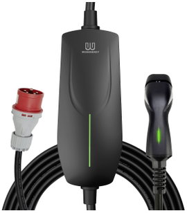 E-autó mobil töltőállomás 2. típus 2. üzemmód 16 A 11 kW, Wissenergy P60