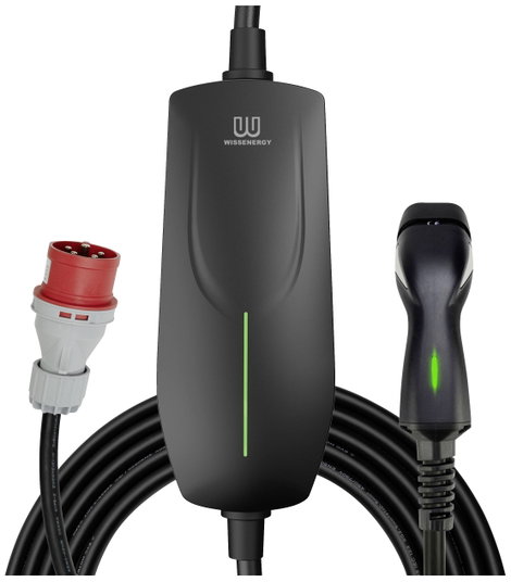 E-autó mobil töltőállomás 2. típus 2. üzemmód 16 A 11 kW, Wissenergy P60