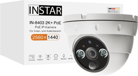 INSTAR IN-8403 2K+ POE ws 14082 LAN IP Megfigyelő kamera 2560 x 1440 pixel