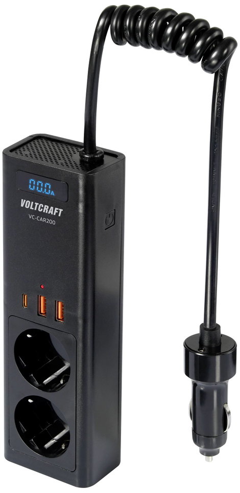 VOLTCRAFT Inverter VC-CAR200 200 W 12 V/DC - 230 V/AC 2. kép